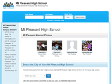 Tablet Screenshot of mountpleasanthighschool.org